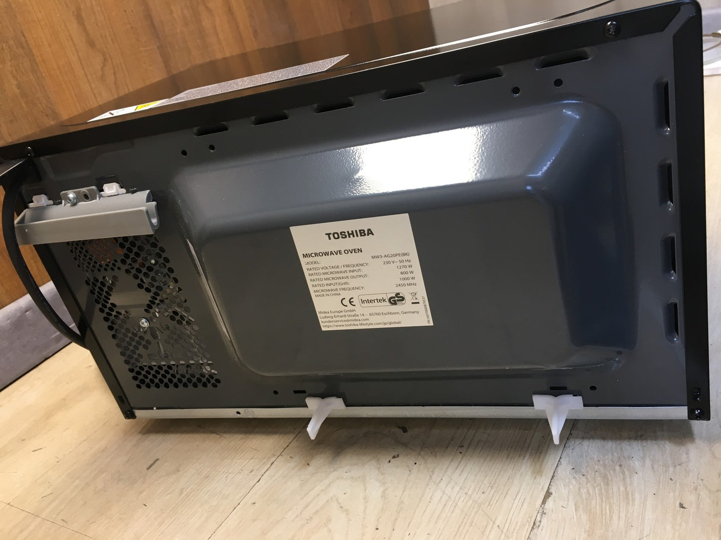 Toshiba MW3-AG20PE(BK) Mikrowelle mit Grill 20L 3-in-1 800W, Grill 1000W, I38989