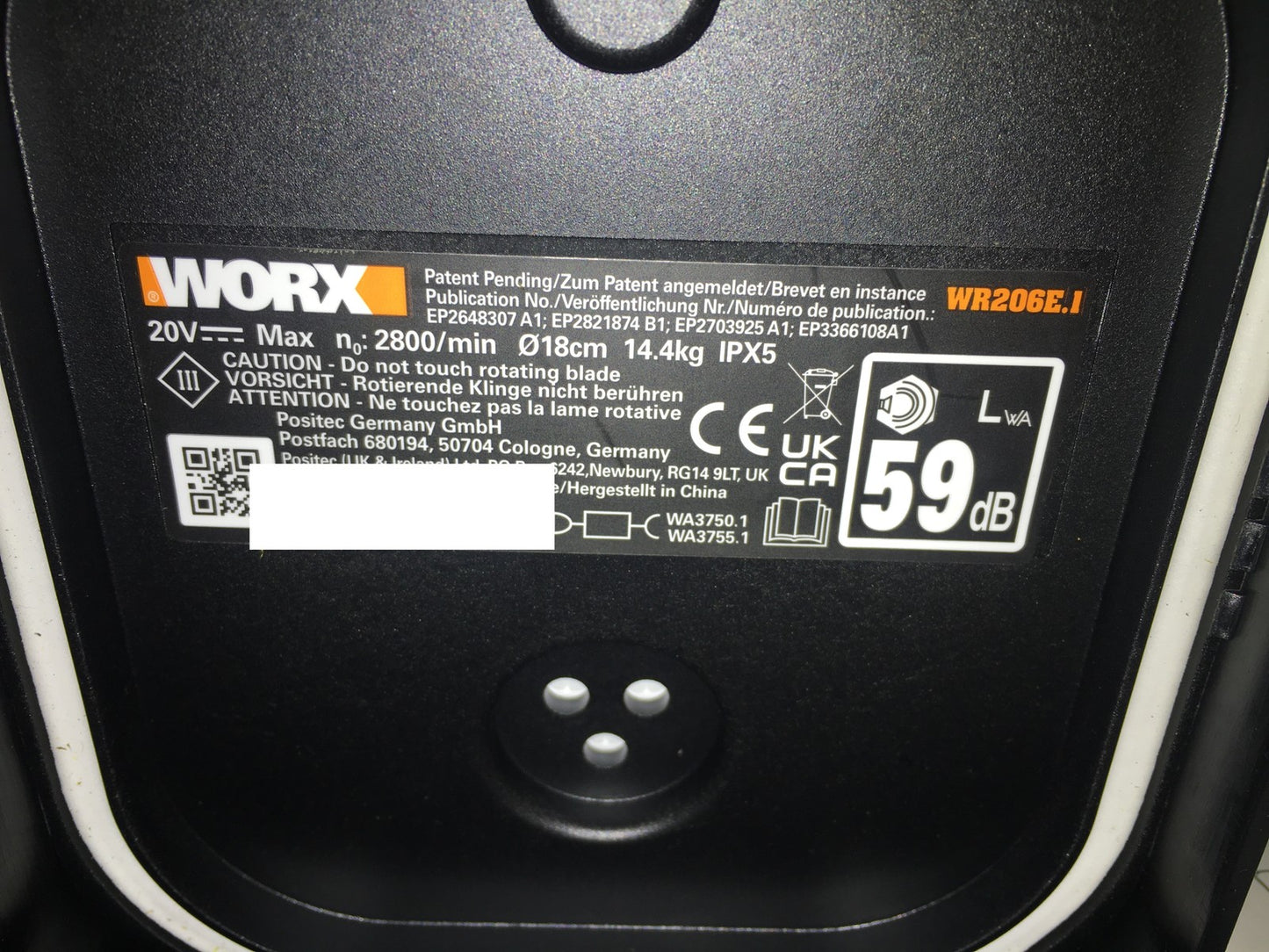 WORX Landroid Vision M600 Mähroboter ohne Begrenzungskabel WR206E.1 I38304