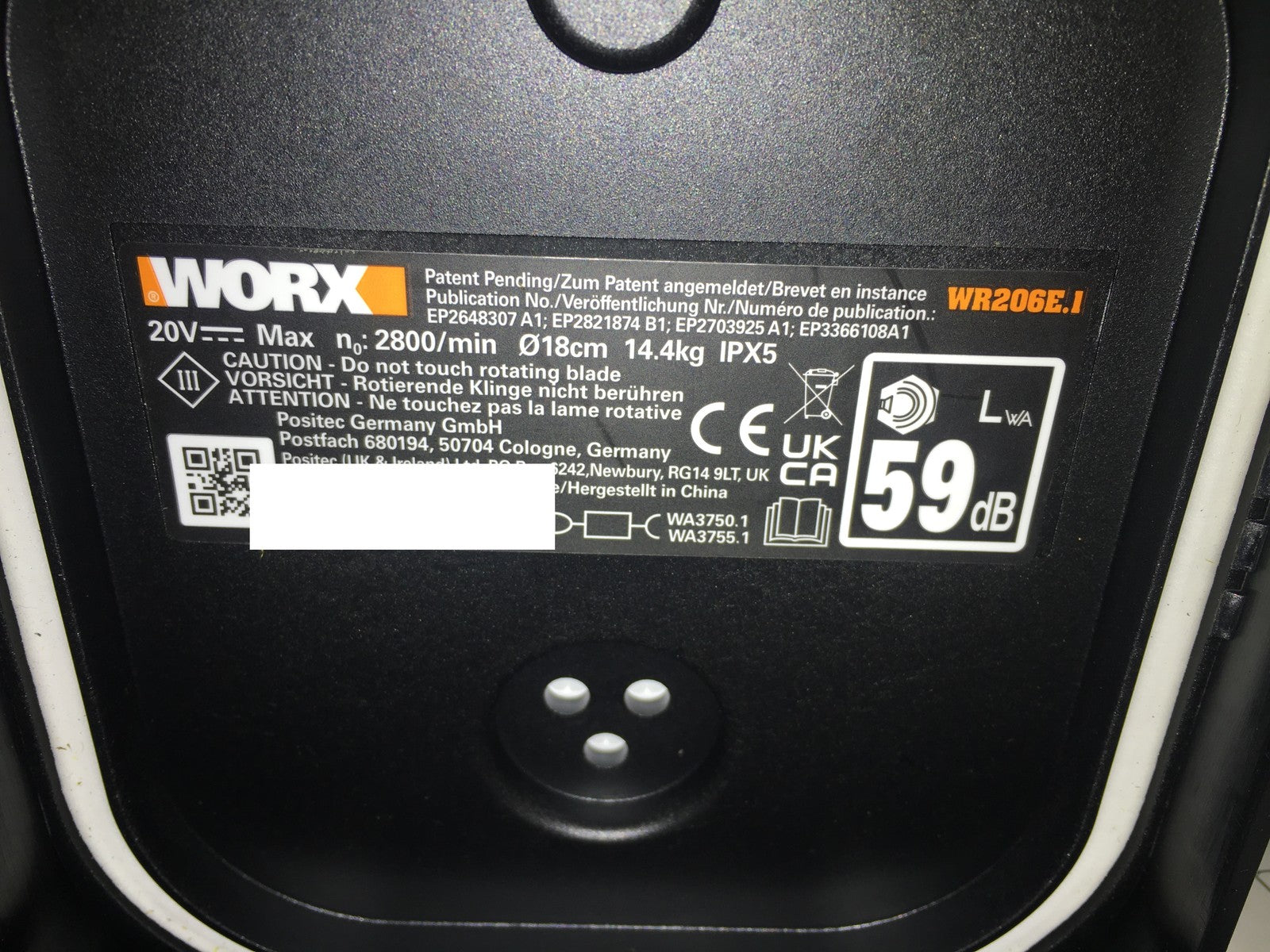 WORX Landroid Vision M600 Mähroboter ohne Begrenzungskabel WR206E.1 I38304