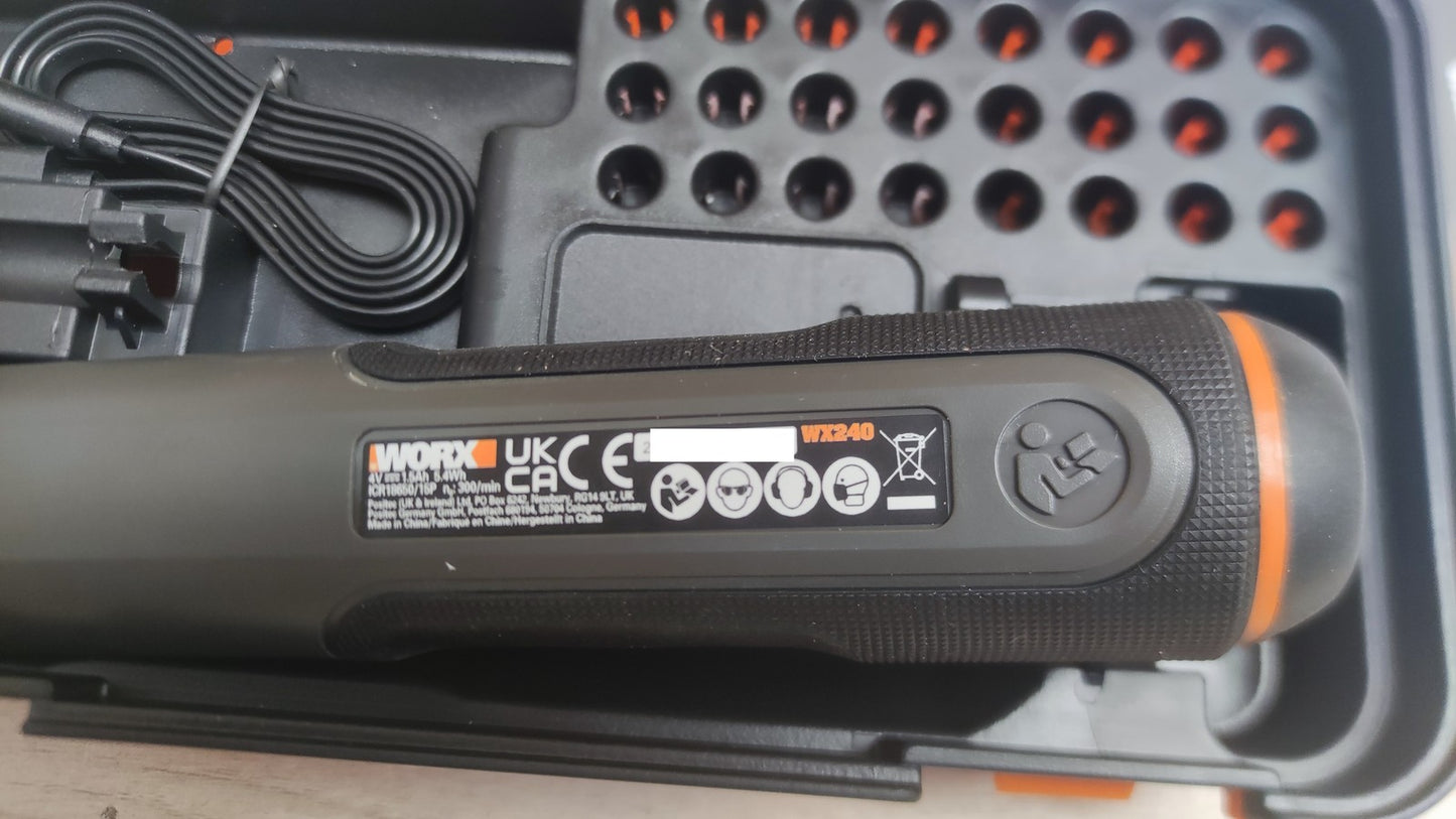 WORX WX240 Akku-Stabschrauber kabellos Set 4V, I38374