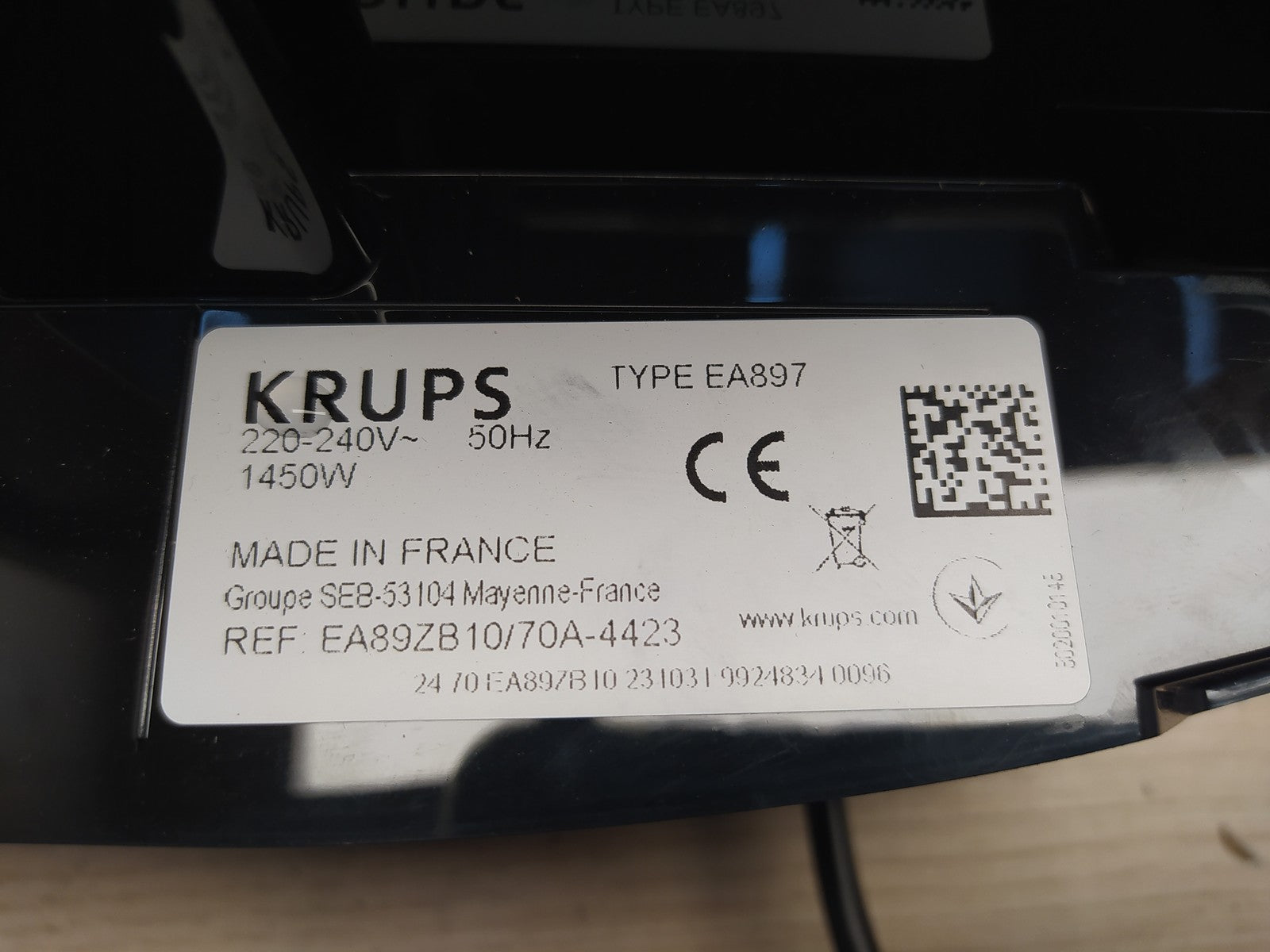 Krups EA89ZB10 Kaffeevollautomat, 1450W, I37783