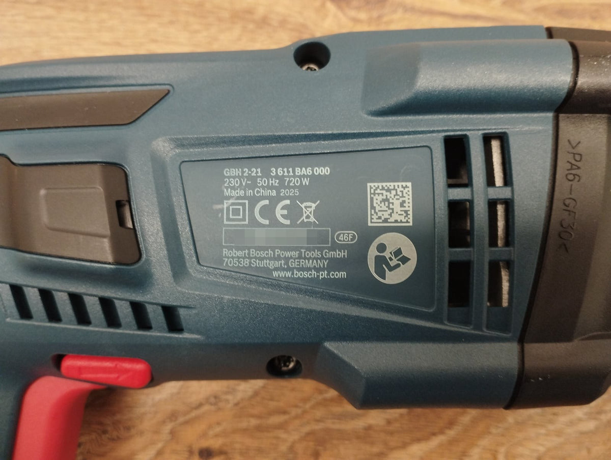 Bosch Professional GBH 2-21 Bohr-/Meißelhammer SDS plus 720 W 2,0 J inkl. Koffer