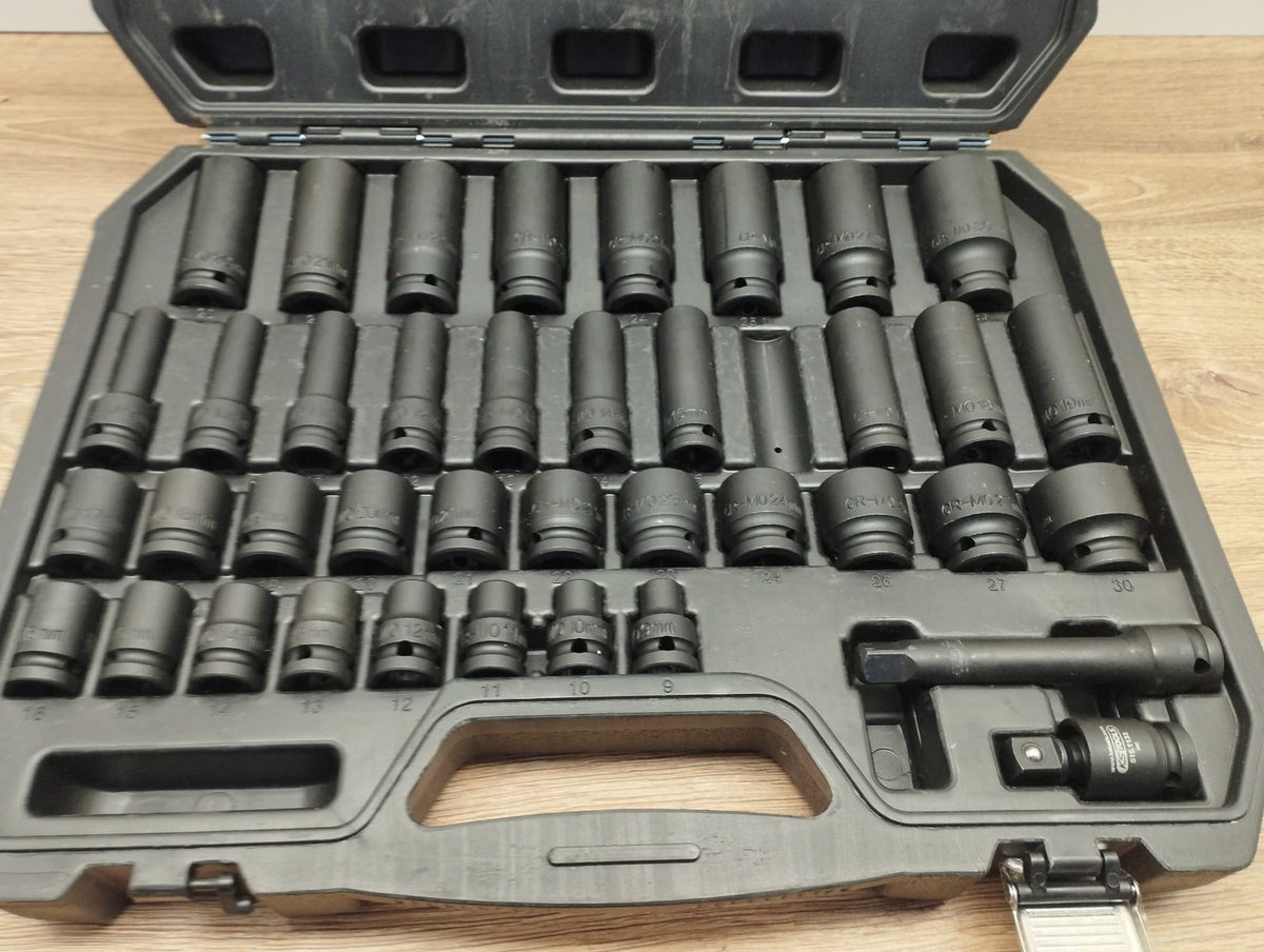 KS Tools 515.0065 Sechskant-Kraft-Stecknuss-Satz CrMo 39-teilig