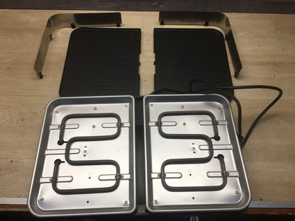 LEBENLANG LBL8586 Tischgrill 2400W Elektrogrill inkl. Grillzange, I35756