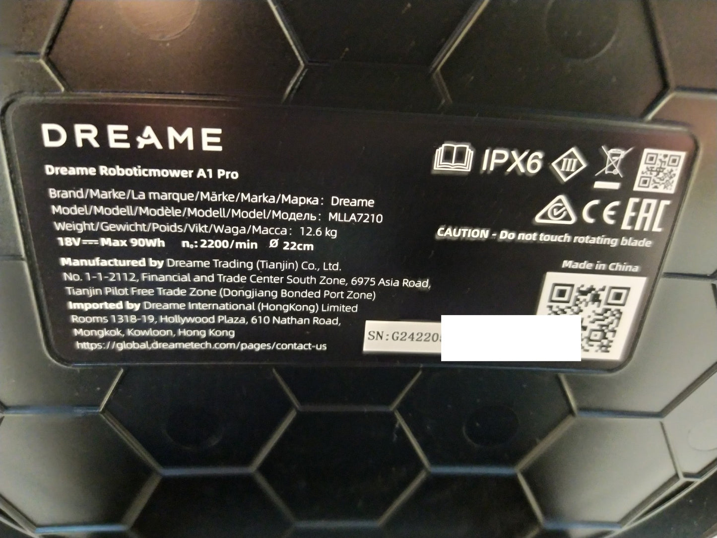 DREAME Intelligenter Mähroboter A1 Pro bis 2000m² 3D Sensor (MLLA7210) I37174