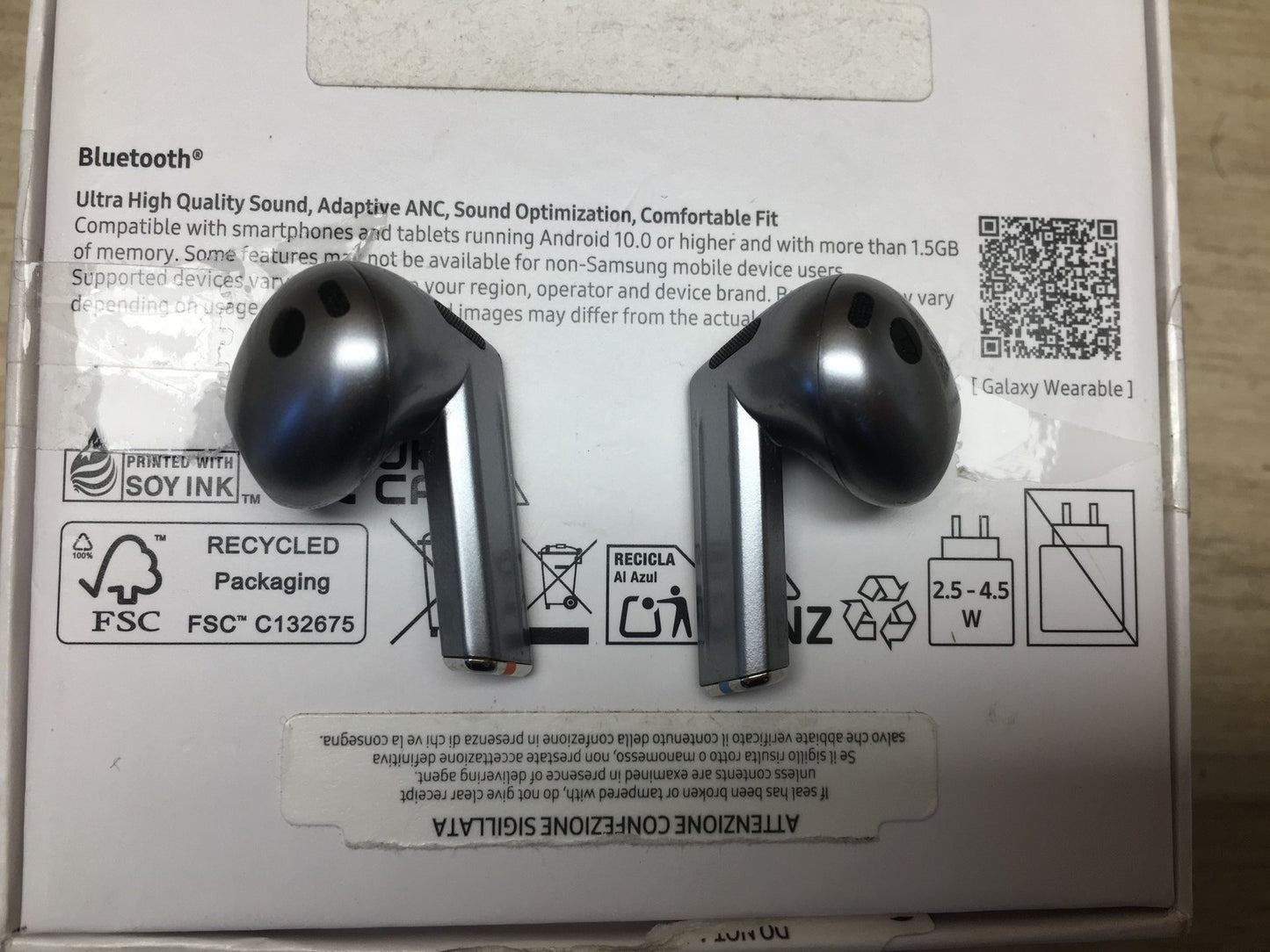 Samsung Galaxy Buds3 Bluetooth Kopfhörer SM-R530, Silber, I39080