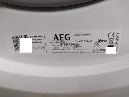 AEG Frontlader Waschmaschiene L6AMZ48FL 8 Kg I34813