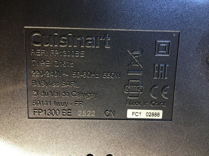 Cuisinart FP1300BE Expert Prep Pro Küchenmaschine Set, I37782