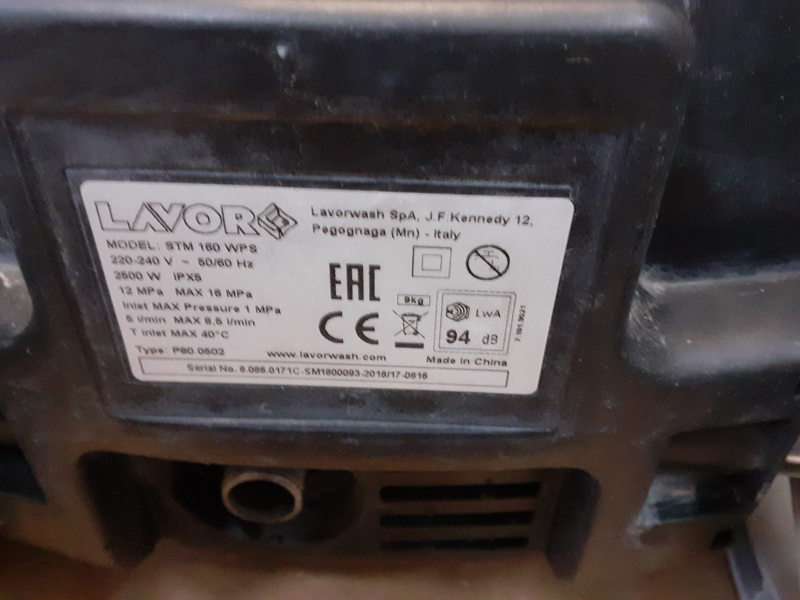 Lavor Hochdruckreiniger STM 160 WPS, I07994