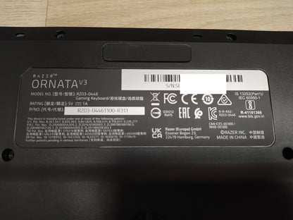 Razer Ornata V3 Gaming-Tastatur mit niedrigem Profil,  ES-Design, I36700