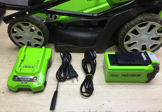 Greenworks 2501907 Akku-Rasenmäher G40LM35 35cm 40V 1x Akku I33135