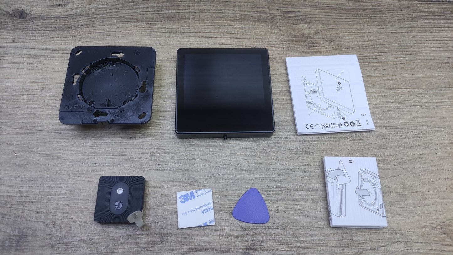 Shelly Wall Display + Blu H&T Sensor Schwarz I36883
