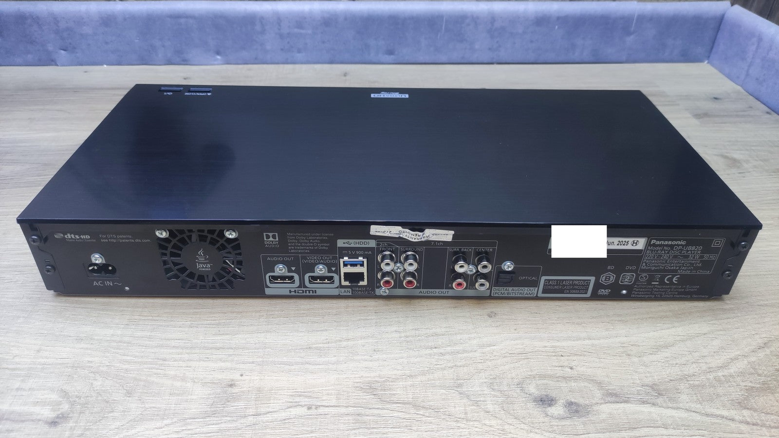 Panasonic DP-UB820 BLU-Ray-Player 4K/HDR-Qualität I37775