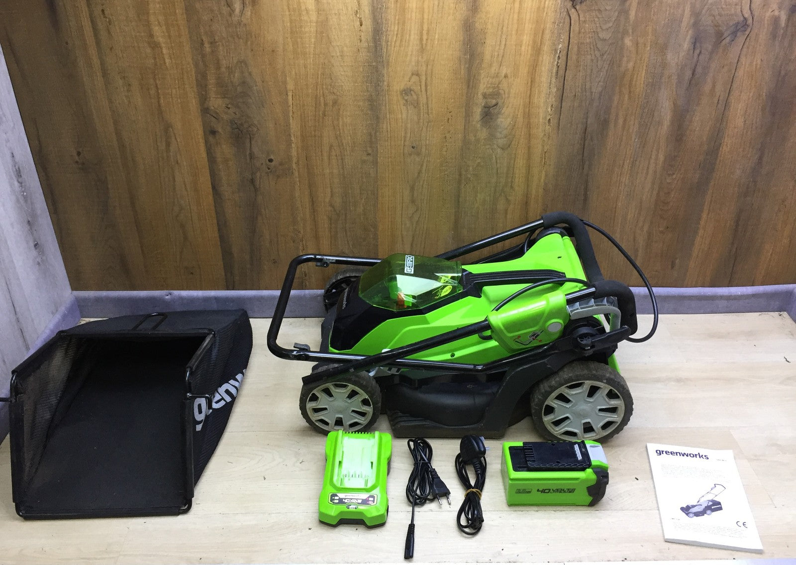 Greenworks 2501907 Akku-Rasenmäher G40LM35 35cm 40V 1x Akku I33135