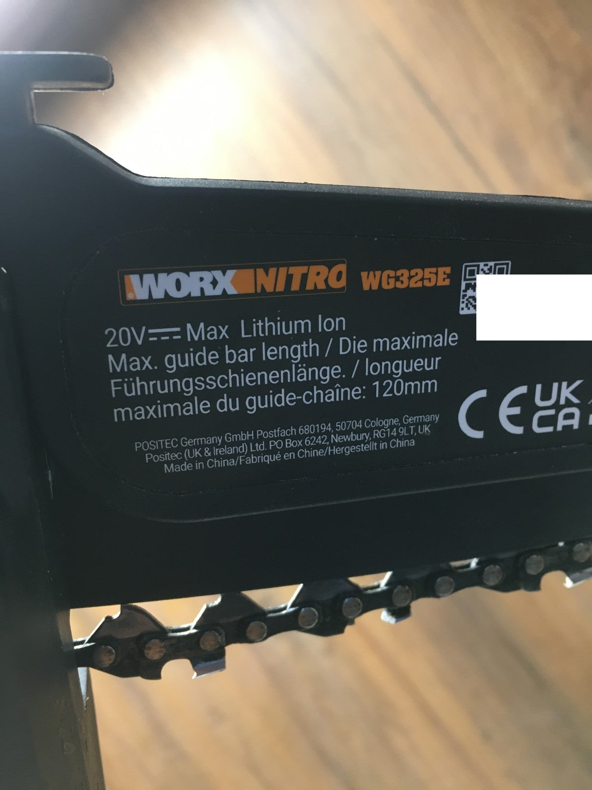 WORX WG325E NITRO Profi Akku-Kettensäge 20V, I37148