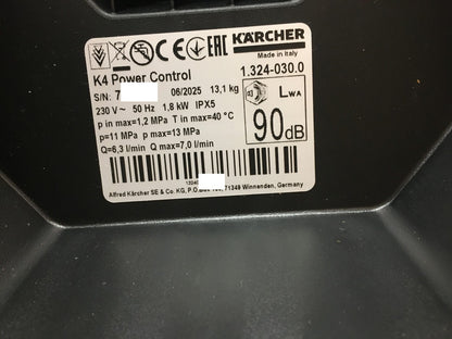 Kärcher Hochdruckreiniger K 4 Power Control 1.324-030.0, I38129