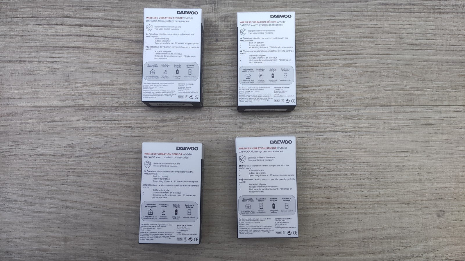 4x Daewoo WVD301 Bewegungsmelder, I35543