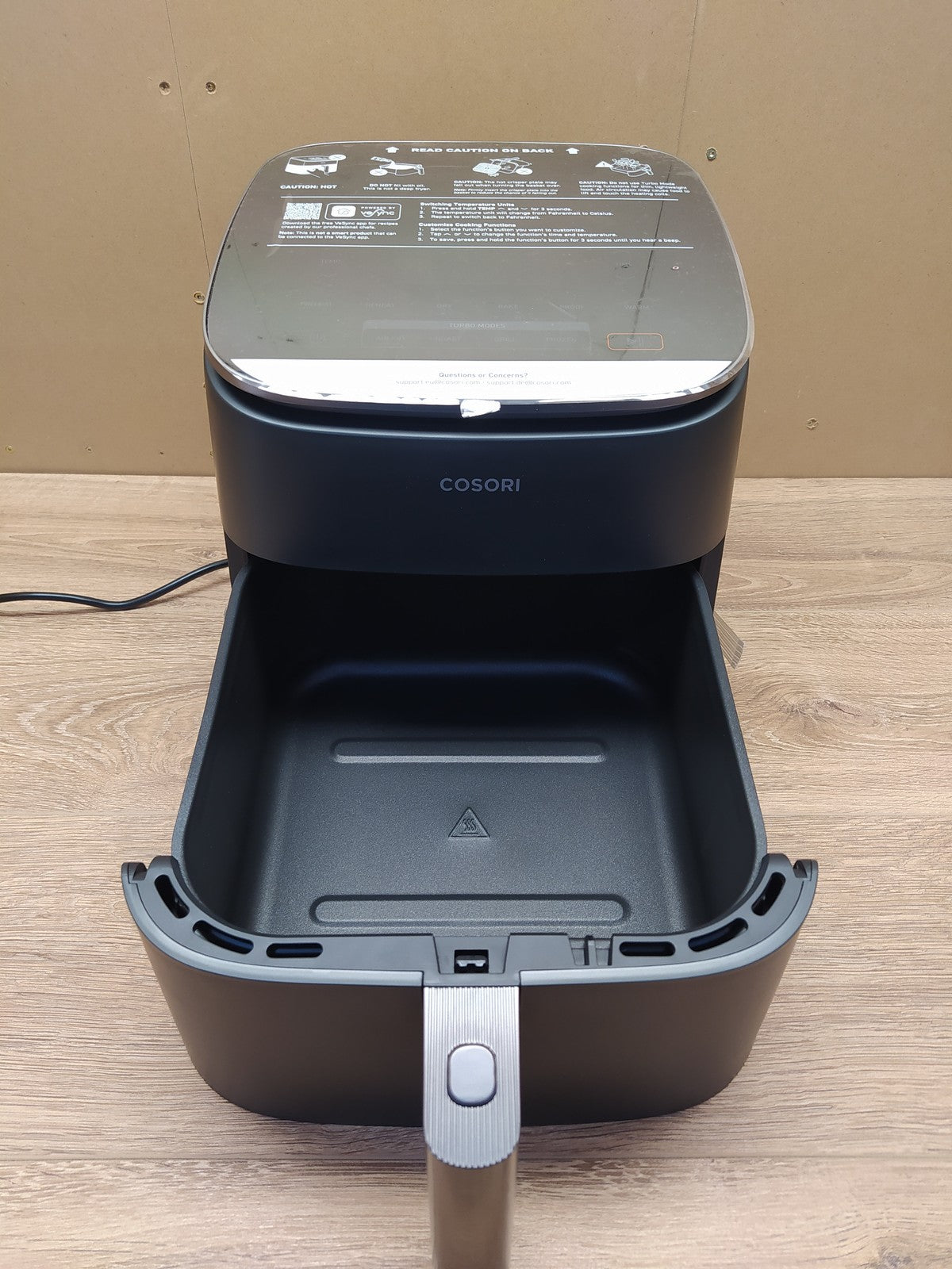 Cosori CAF-DC601-KEU Air Fryer XXL Heißluftfritteuse, 6L, I39303