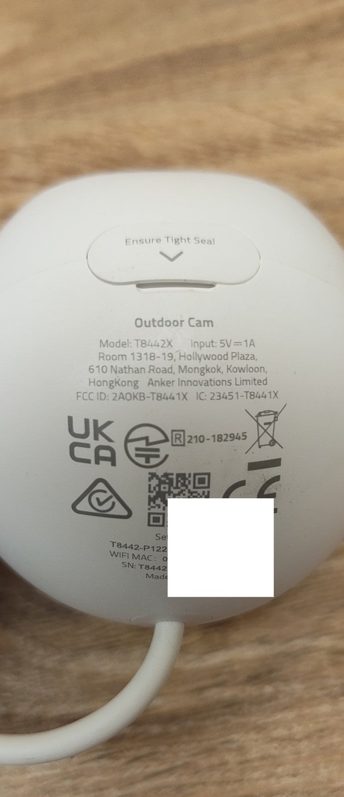 Eufy Security Outdoor Cam E210 Überwachungskamera T8442X, weiß, I40053