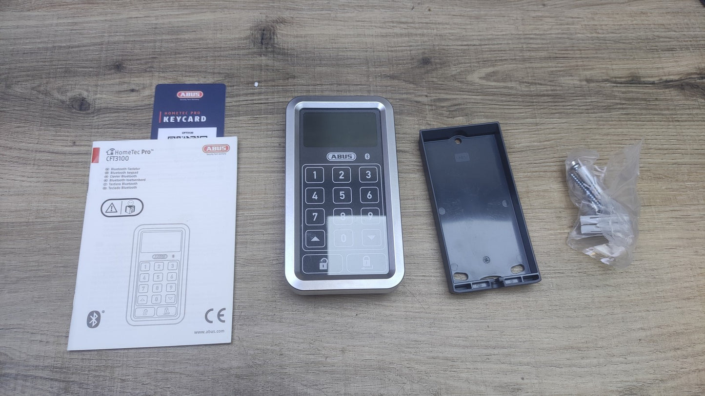 ABUS Bluetooth-Tastatur HomeTec Pro CFT 3100 BT silber, I39059