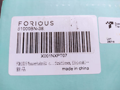 FORIOUS 51000BN-38 Küchenarmatur ausziehbar, Wasserhahn Küche, I38336