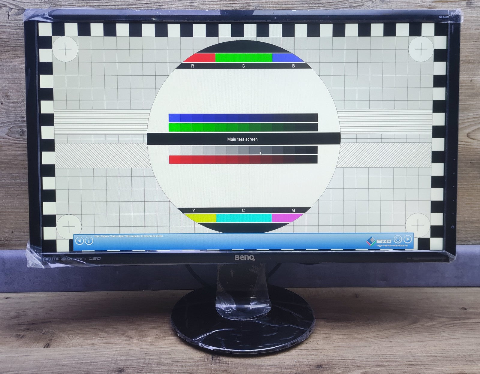 BenQ GL2460HM Monitor 24" FHD 1920x1080 TN Panel HDMI VGA 60Hz 2ms (GtG)