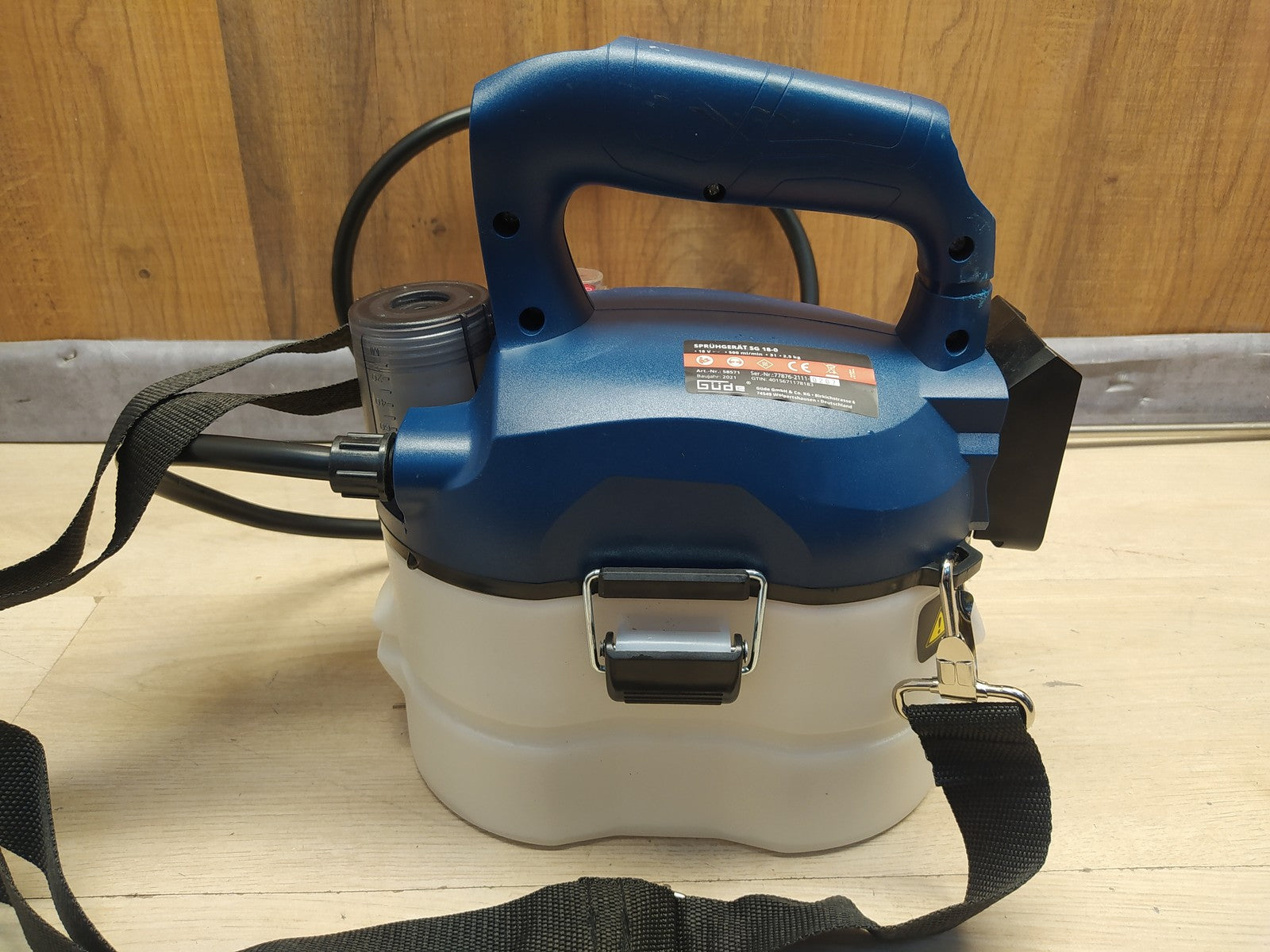 Güde 58571 Akku-Sprühgerät SG 18-0 SOLO, 18V, 3 l Behältervolumen, I36939