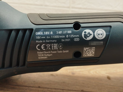 Bosch GWX 18V-8 Winkelschleifer mit X-LOCK 3 601 JJ7 000