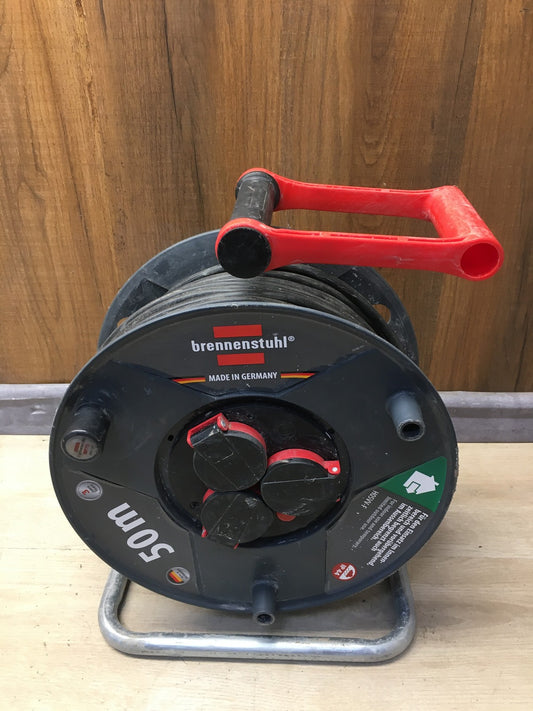 Brennenstuhl Garant Kabeltrommel 50m Outdoor (1208520507), 3 Steckdosen, I38739