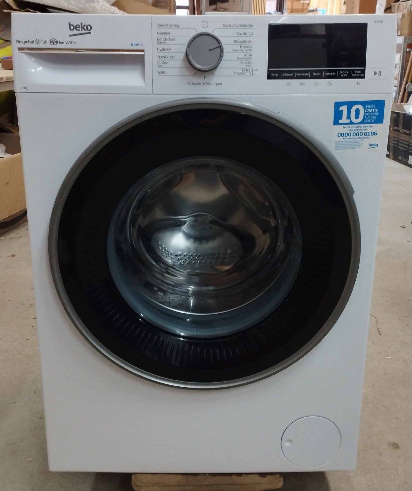 Beko B3WFT510413W Freistehende Waschmaschine 10 kg 1400 U-Min, I39402