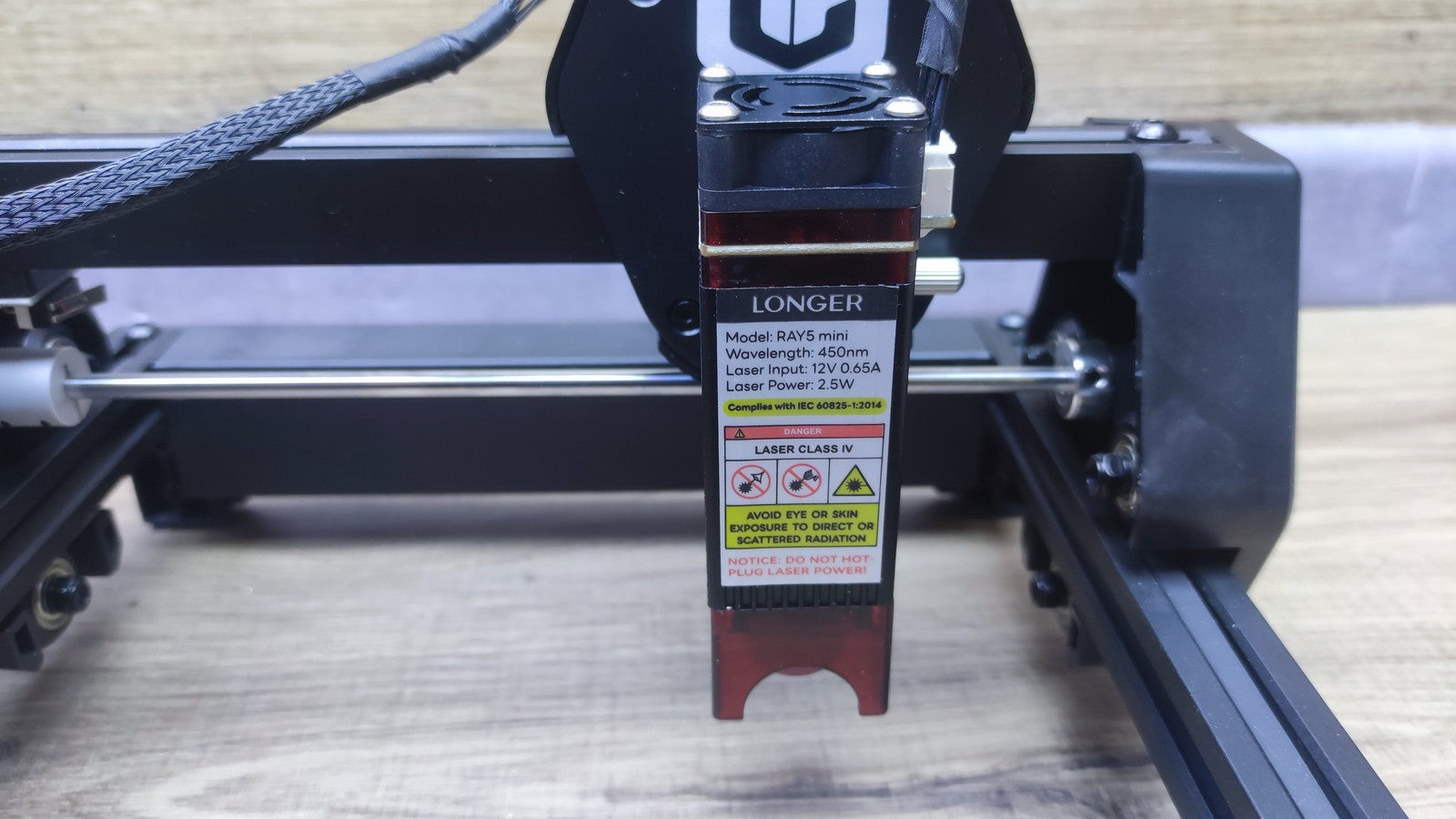 LONGER Ray5 mini Lasergraviermaschine, 2,5 W Laserleistung, I37189