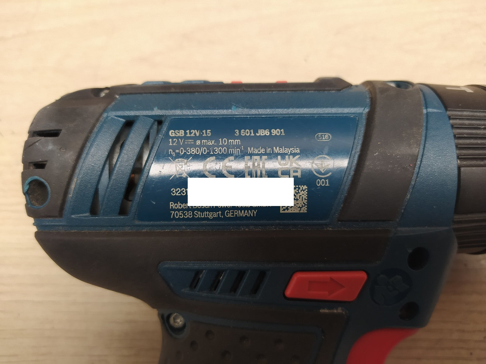 Bosch Professional Akku-Schlagbohrschrauber GSB 12V-15, mit 2 Akkus, I37455