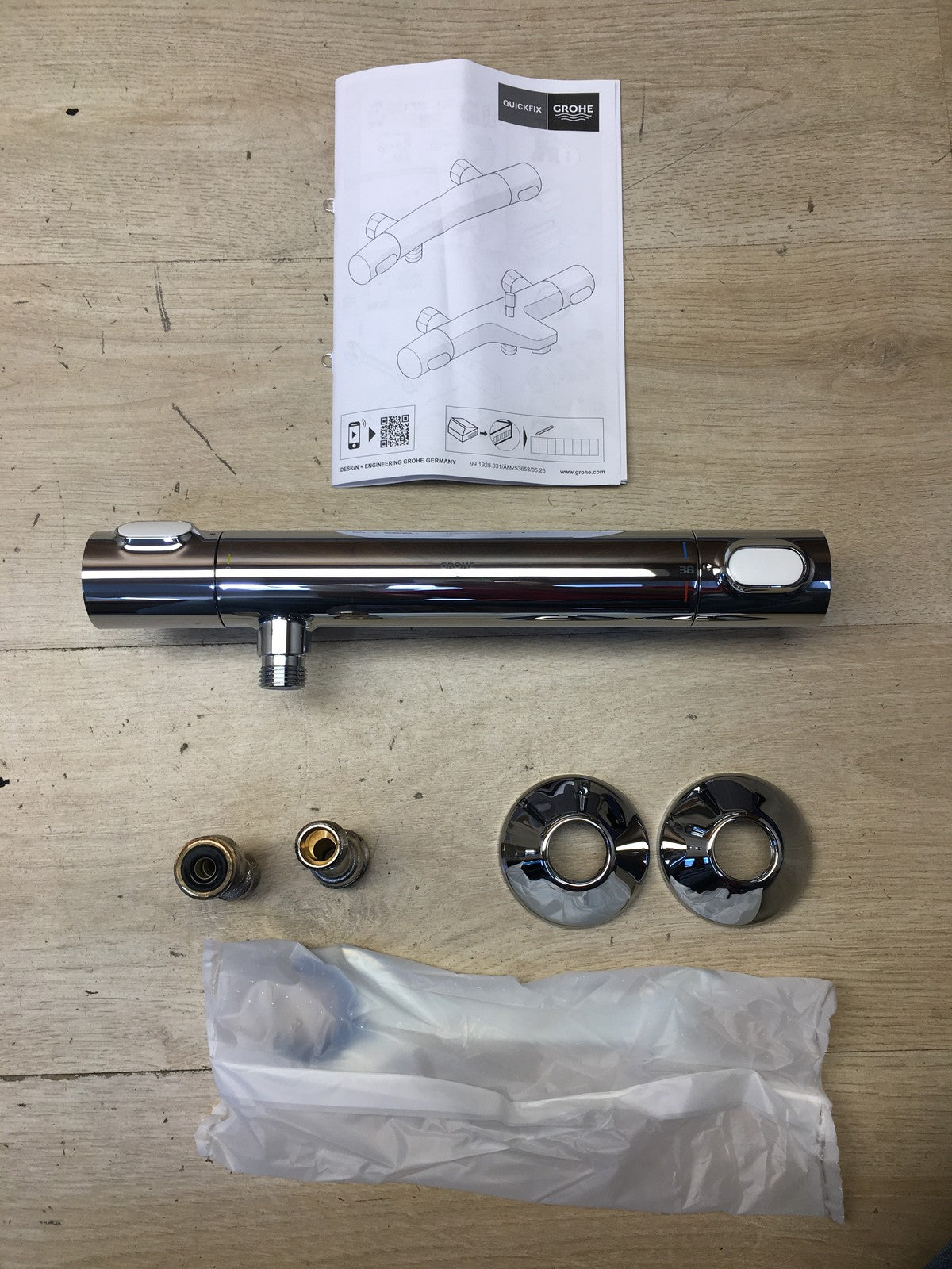 GROHE Precision Flow Thermostat-Brausebatterie 34840000, chrom, I38480