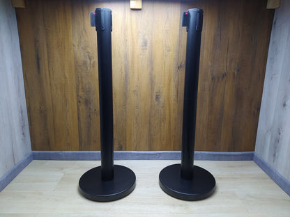 FlexiBarrier Basic 500 Absperrständer 2-er Pack 5 m schwarz, I35331