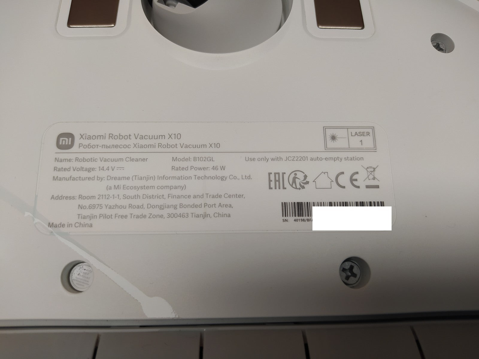 Xiaomi X10 Saugroboter mit Wischfunktion B102GL, I36679