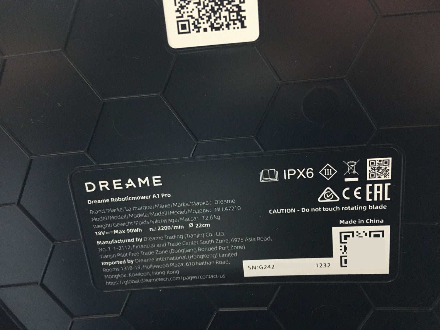 DREAME Intelligenter Mähroboter A1 Pro bis 2000m² 3D Sensor (MLLA7210) I34749