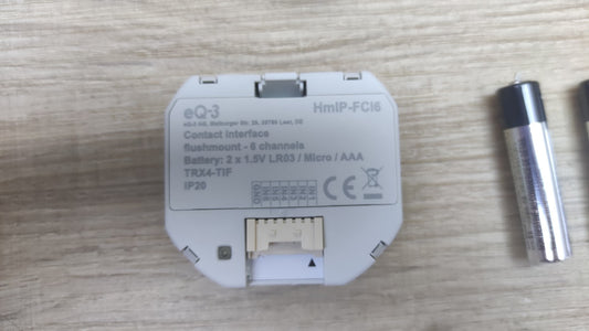 Homematic IP Kontakt-Schnittstelle Unterputz 6-fach HmIP-FCI6, I38814