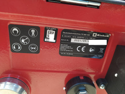 Einhell Säulenbohrmaschine TC-BD 450 (4520592), 450W, I37315