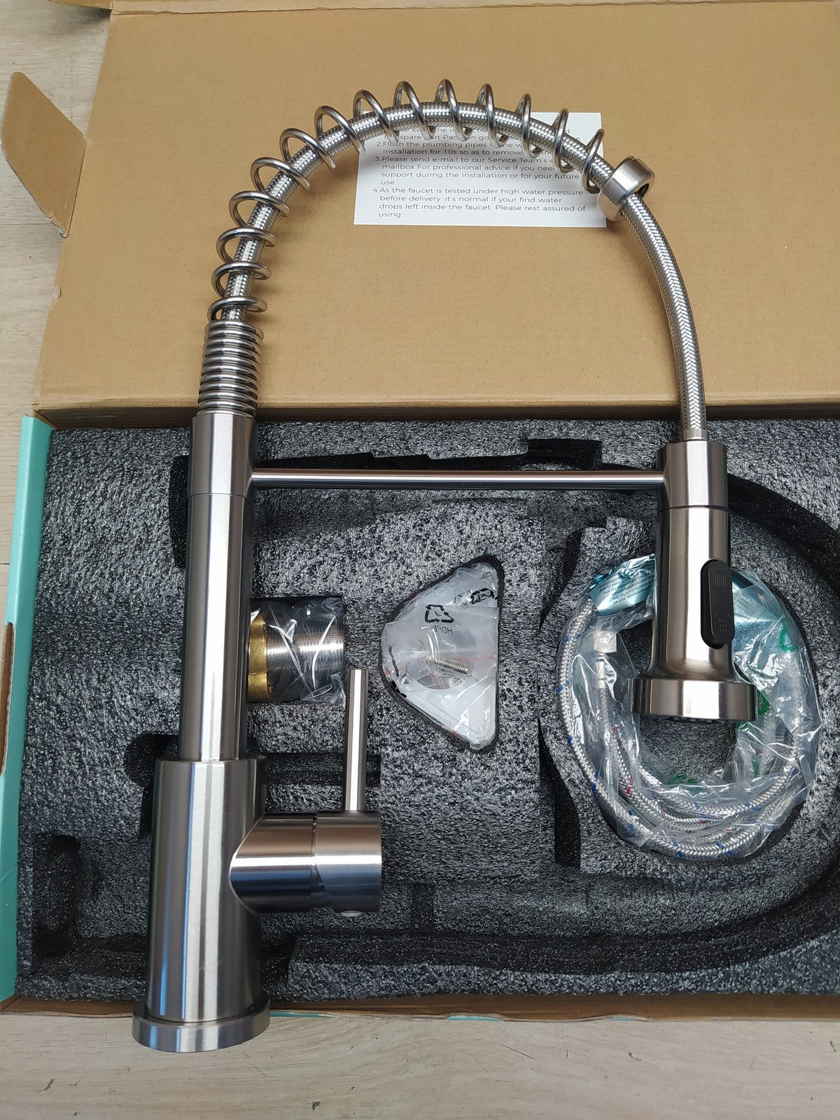 FORIOUS 51000BN-38 Küchenarmatur ausziehbar, Wasserhahn Küche, I38336