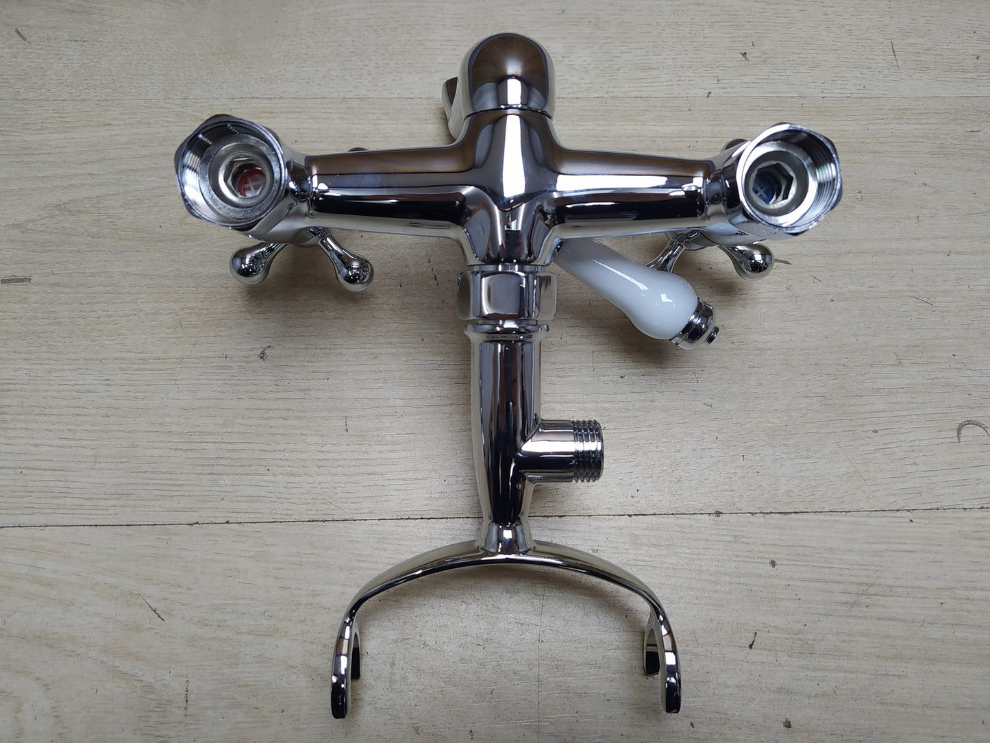 Funime Viktorianische Badewannenarmatur, 1/4-Drehung, mit Handbrause, I35547