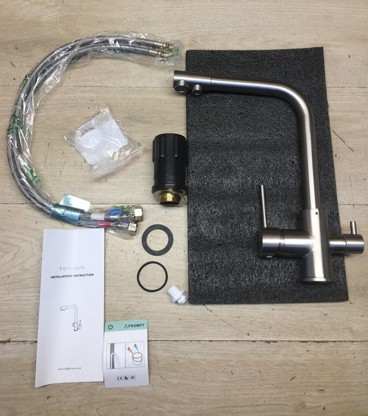 FORIOUS G61000BN-38 Wasserhahn Küche, 3 Wege Mischbatterie, I40469