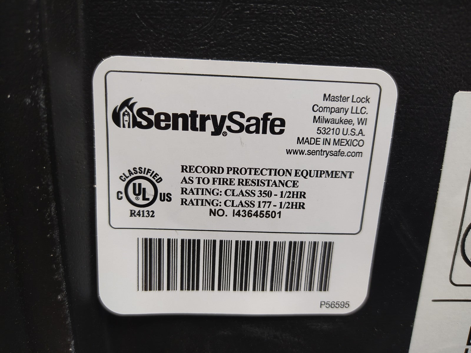 Masterlock L1200 Feuerbeständige Sicherheitskassette klein 5 L, I37898
