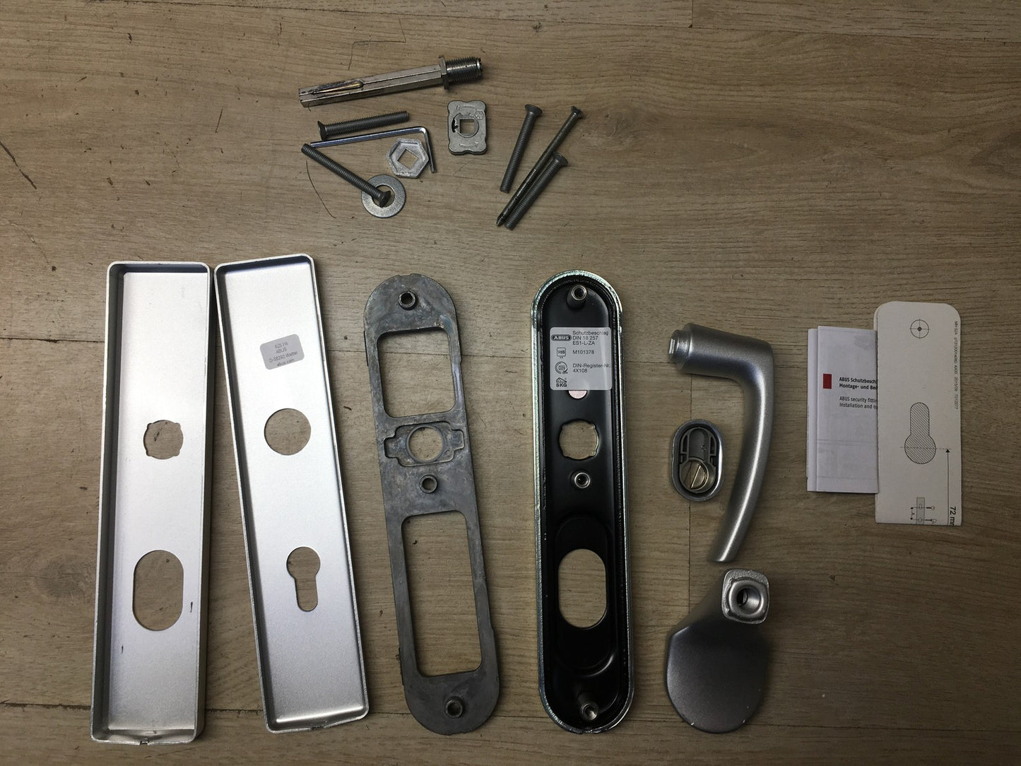 ABUS Tür-Schutzbeschlag KLZS714 F1, mit Zylinderschutz eckig, aluminium, I38482