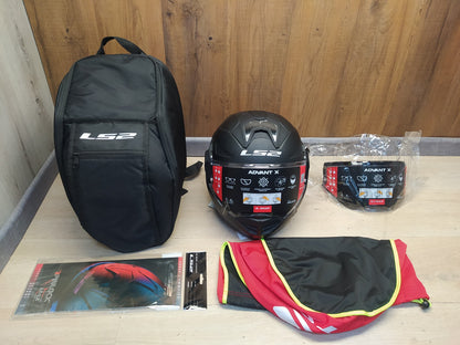 LS2 FF901 ADVANT-X Klapphelm Motorrad schwarz matt Größe XL (61-62) I37738