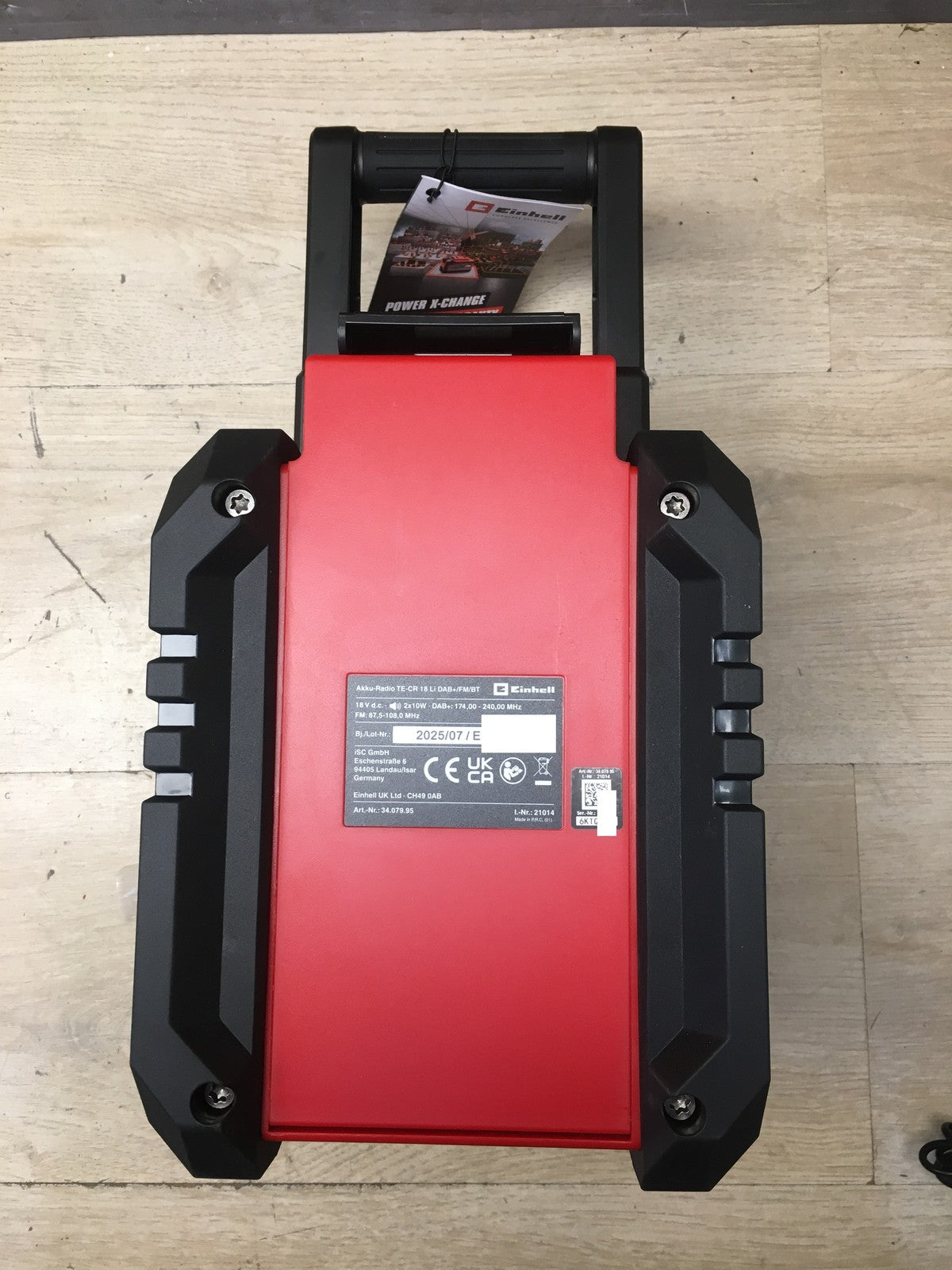 Einhell Akku-Baustellenradio TE-CR 18 Li DAB+/FM/BT Solo (3407995), 18 V, I37398