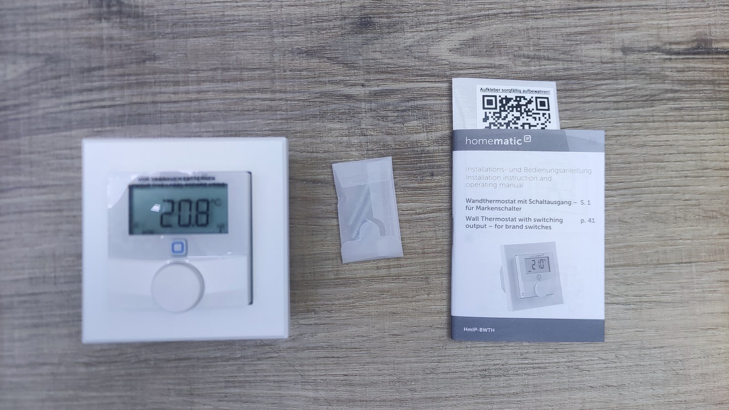 Homematic IP Funk-Wandthermostat HmIP-BWTH, Heizungssteuerung 150628A0, I37993