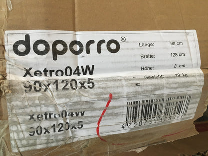 Doporro Xetro04W Duschwanne 90x120x5cm Weiß Acryl-Wanne Rechteckig, I38077
