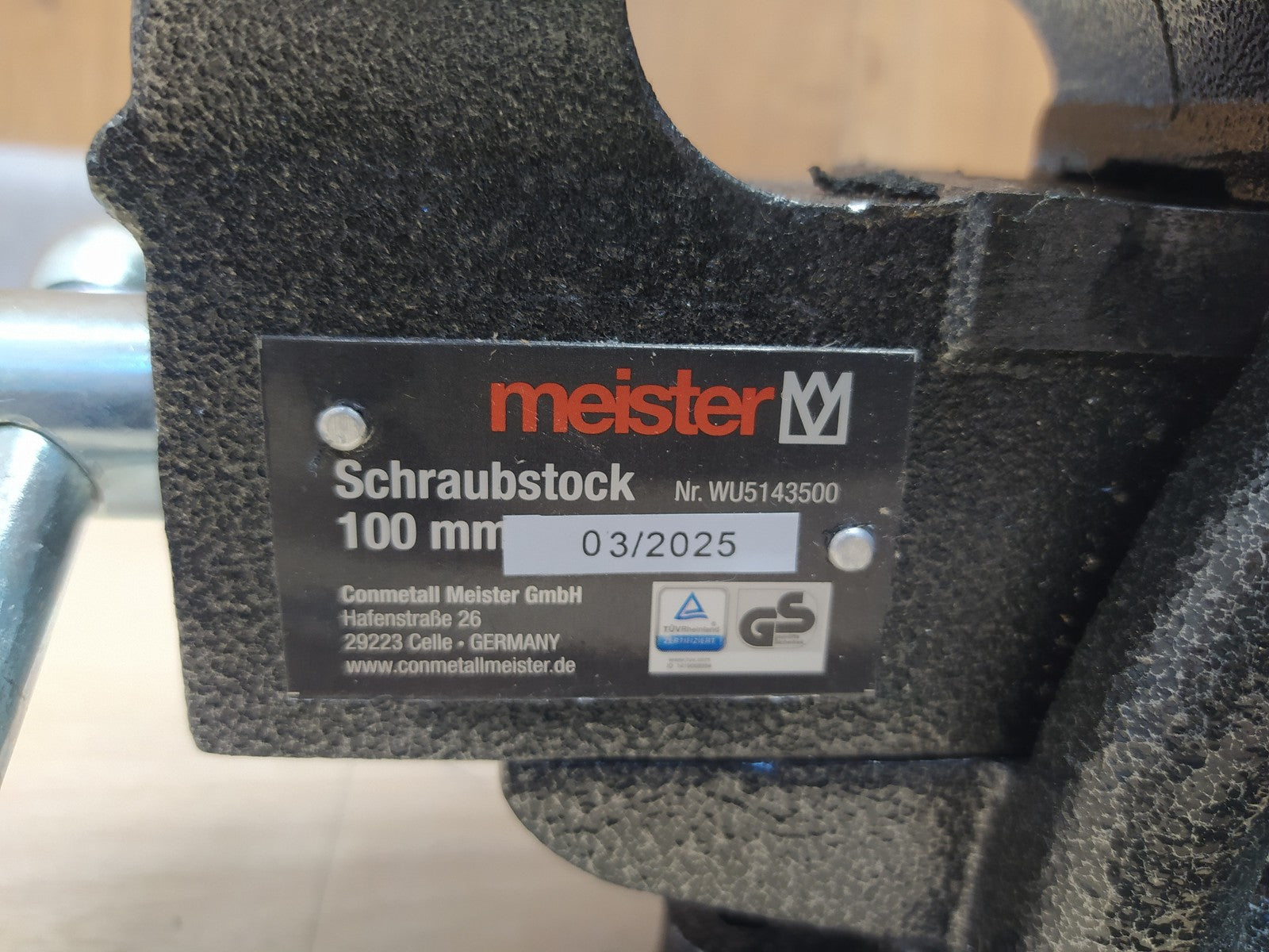 Meister 5143500 Schraubstock 100 mm Spannweite, I38464