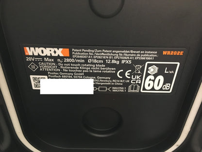 WORX Landroid Vision S250 Mähroboter ohne Begrenzungskabel WR202E, I37832