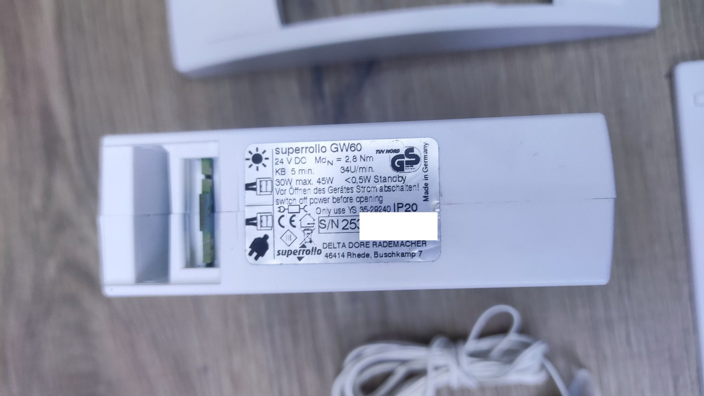 Superrollo GW60 elektrischer Universal-Gurtwickler, weiß, I38146